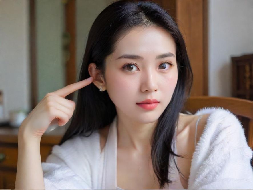 一位女性在柔和灯光下接受背部按摩,舒适的床铺和私人会所的背景营造出宁静放松的氛围。