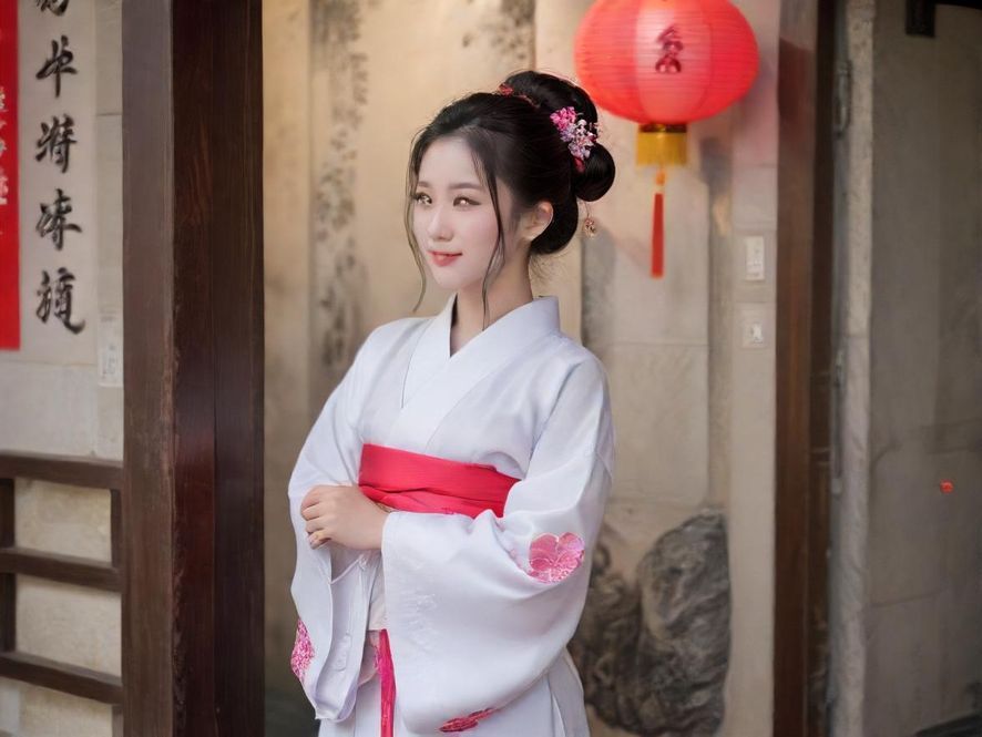 一位气质优雅的女士在温馨的咖啡厅窗边享受私享时光