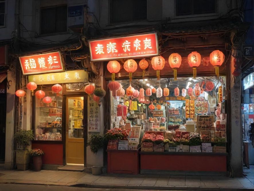 广州街头特色小吃店,烟火气十足,吸引着来往行人