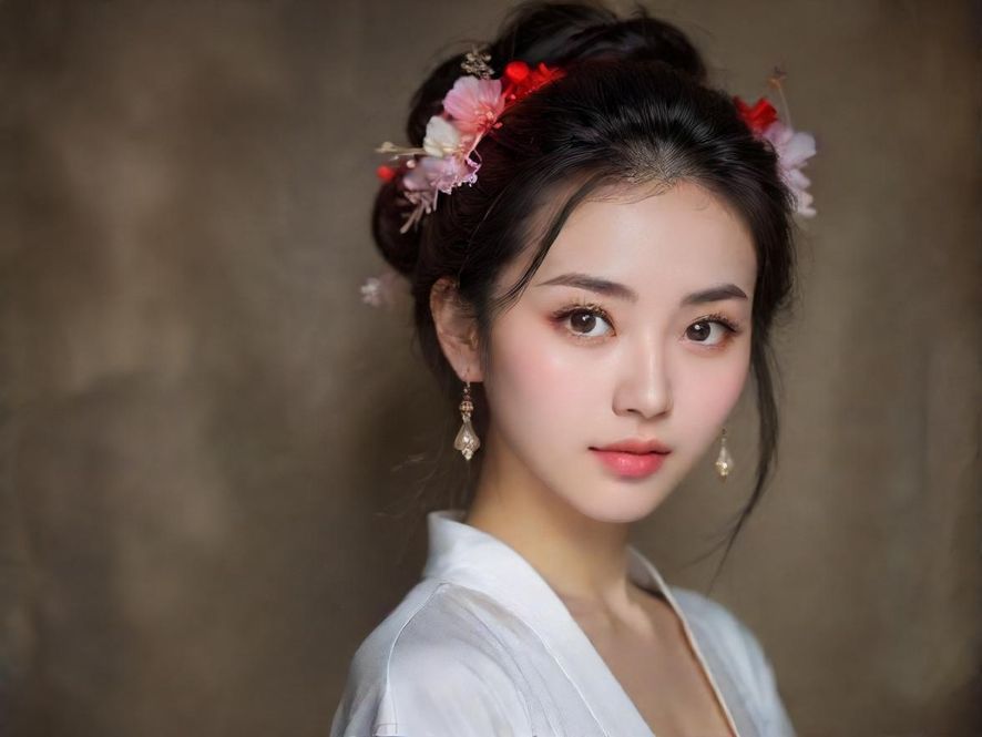 桑拿房内,身姿曼妙的东方女性,朦胧光影,营造温馨私密氛围