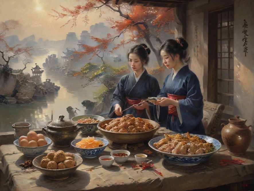 一群年轻人在餐厅里享受美食和愉快的交谈