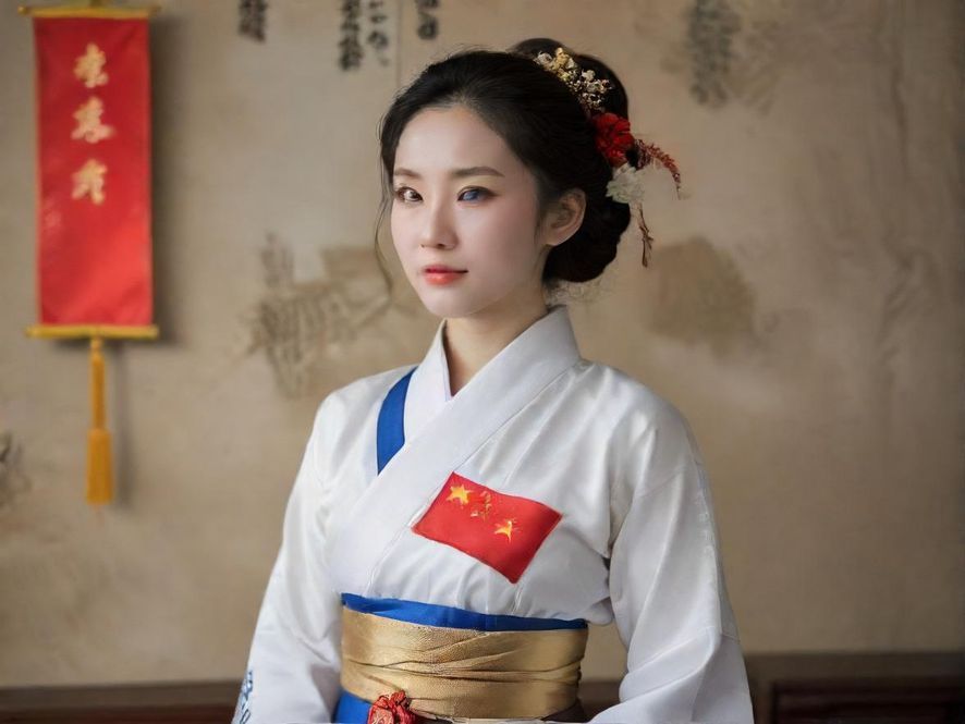 一群身着华丽旗袍的东方古典美女,在柔和灯光下的雅致园林中,展现出各自的独特魅力与风情。